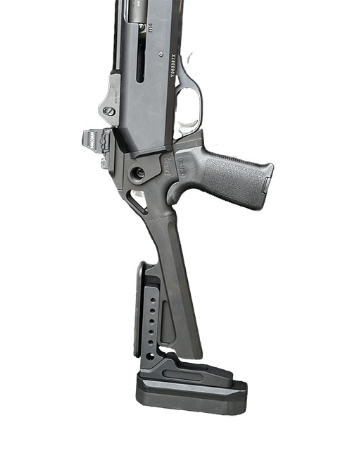 Chisel Machining M4 Stock offers CNC-machined 6061 aluminum, adjustable length, height-adjustable pads, RMR optic mount, and multiple QD sling points for optimal performance.